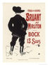 postal 10x15 cms. de Bruant au Mirliton de  Toulouse Lautrec