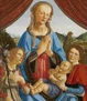 postal 10x15 cms. deLa virgen y el Niño de Verrocchio