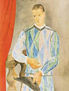 postal 10x15 cms. El Arlequin de Picasso