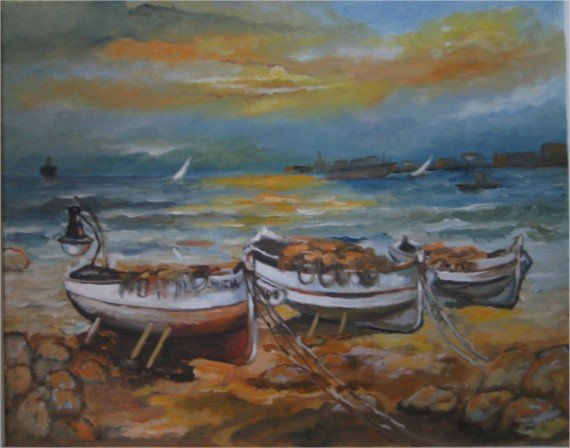 Barcas Oil Canvas Landscaping