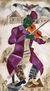 postal 10x15 cms. Marc Chagall El violinista