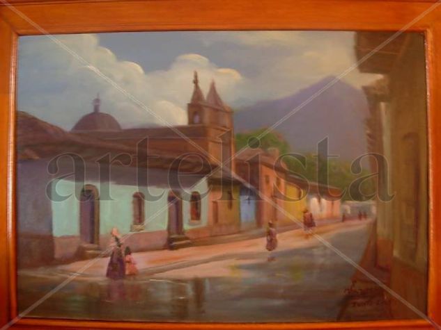 ciudad del norte Oil Canvas Landscaping