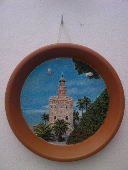 Plato decorado a...