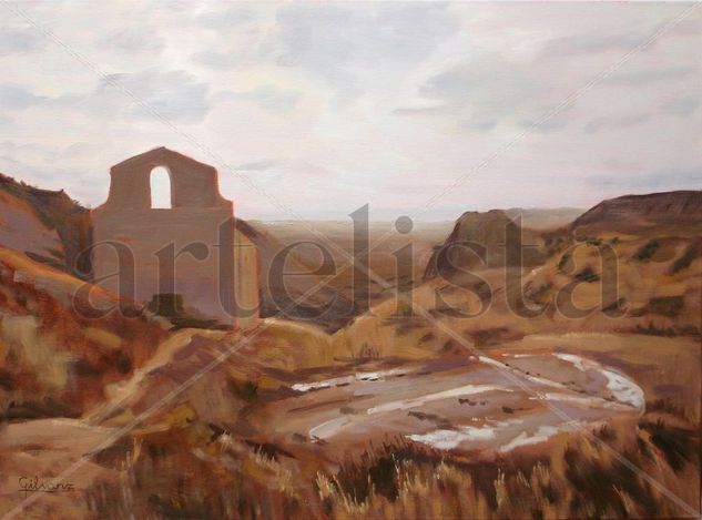 Poza de la Sal Oil Canvas Landscaping