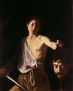 postal 10x15 cms. Caravaggio, divide con la testa de golia