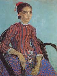 postal 10x15 cms. Boticelli, Van Gogh, La Mousmé