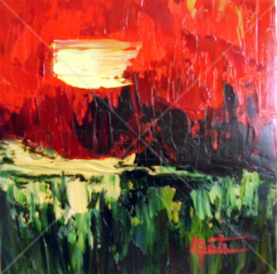 Rojo Oil Canvas Landscaping