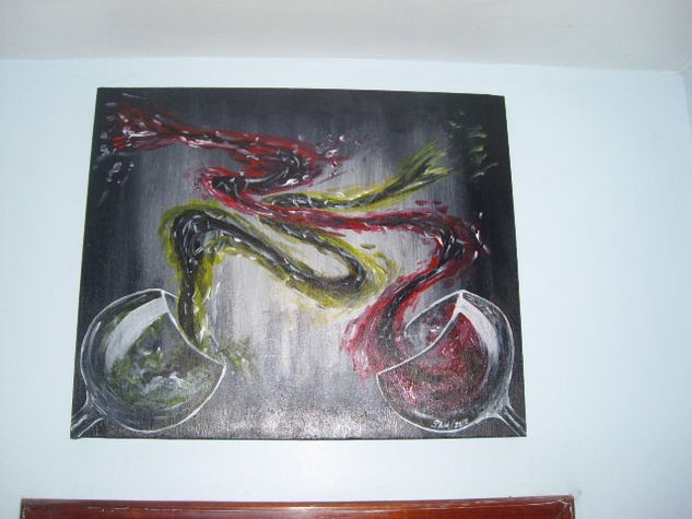 Fusion de liquidos Oil Canvas Figure Painting