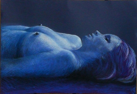 Donna in blu