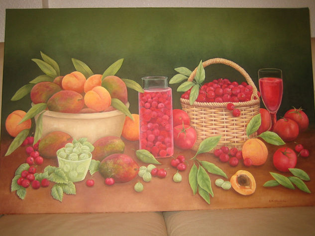 Lo que la Tierra nos da Oil Canvas Still Life Paintings