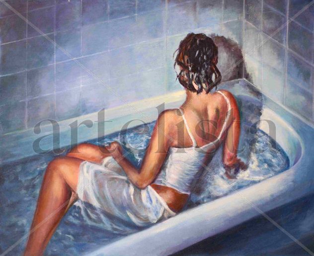 Mujer en la bañera