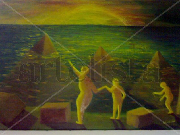 EL REGRESO A CASA Oil Canvas Landscaping