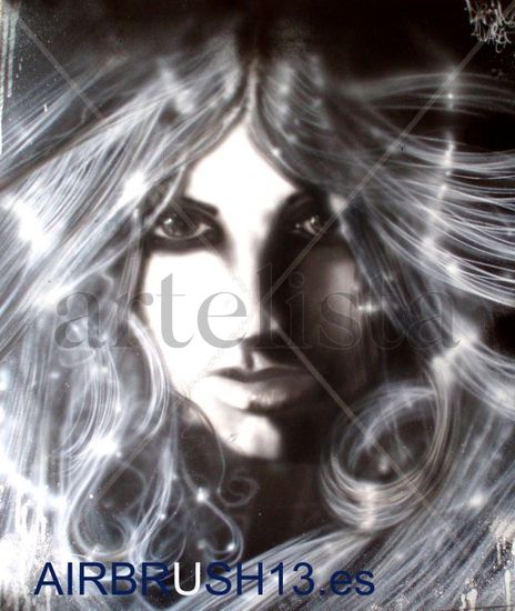 AEROGRAFÍA sobre tabla 