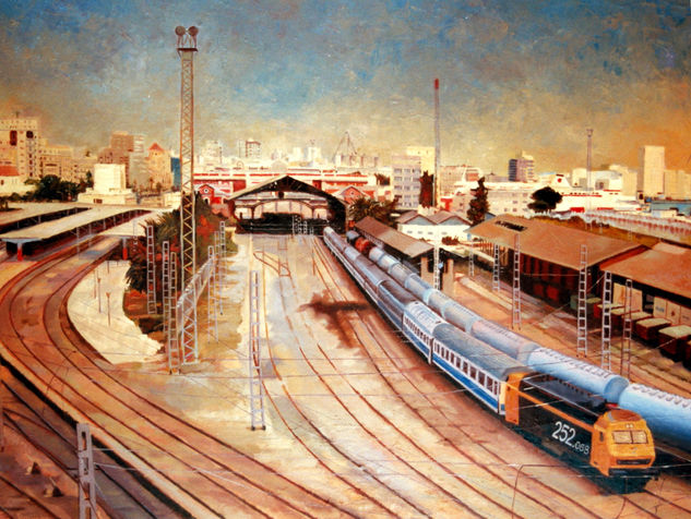 La vieja estación Oil Canvas Landscaping