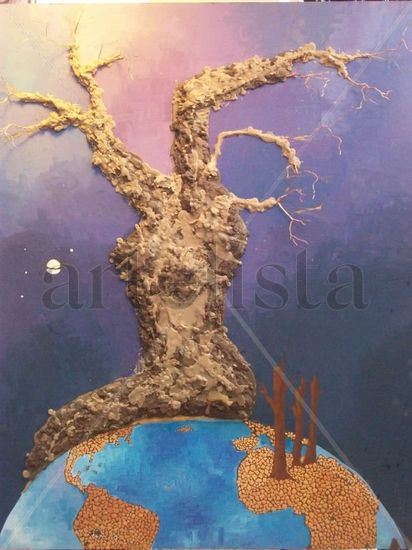 EL ULTIMO ARBOL Mixed media Panel Others