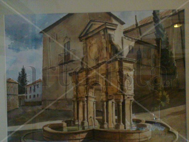 fuente de santa maria ( baeza ) Watercolour Paper Landscaping