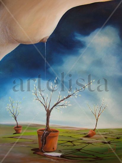 Visões de Aleitamento Natural_visions of breastfeeding Oil Canvas Figure Painting