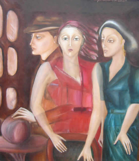 añoranza Oil Canvas Figure Painting