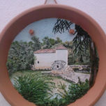 Platos decorados a mano. thumbnail 1