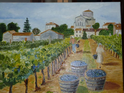 Viñas en burdeos