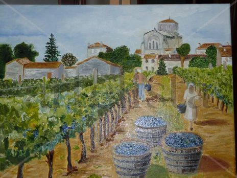 Viñas en burdeos