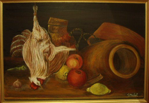 BODEGÓN CLÁSICO-SyR. Oil Canvas Still Life Paintings