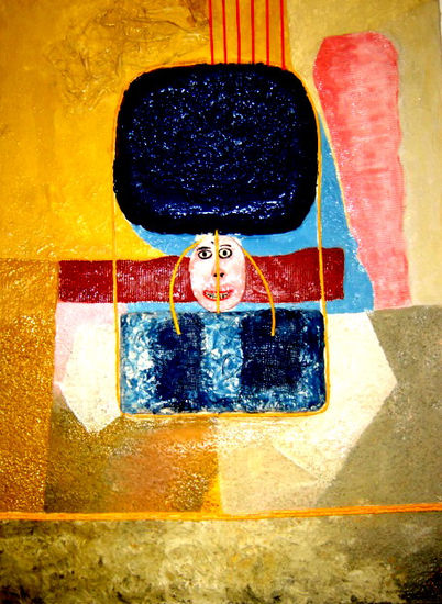 Dios de piedra Panel Figure