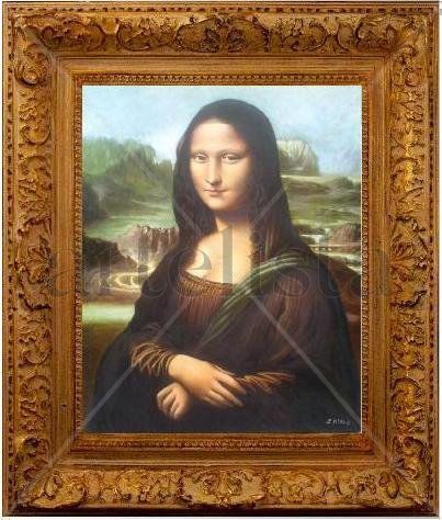 replica de  la gioconda de leonaldo da vinci Óleo Lienzo Figura