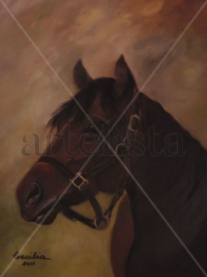 Secretariat Oil Canvas Animals