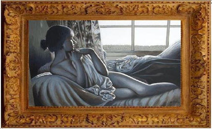 Desnudo en blanco y...