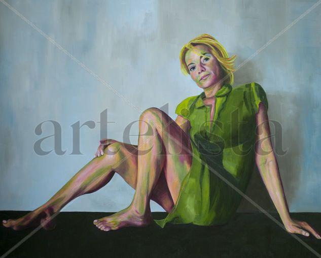 Tan cerca, tan lejos Oil Canvas Figure Painting