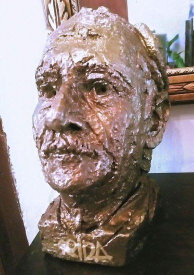 Busto a mi viejo Pottery Figurative