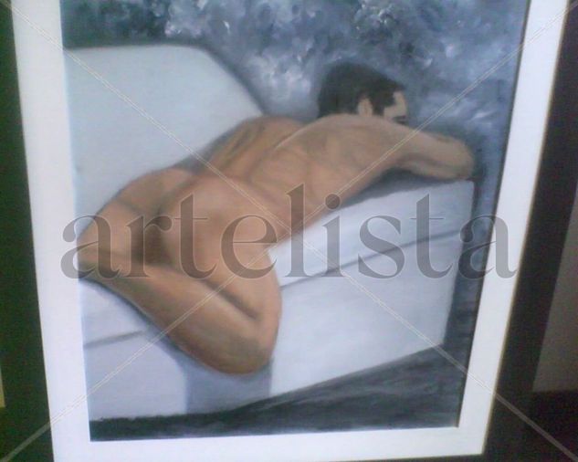 dormido" desnudo Oil Canvas Nude Paintings