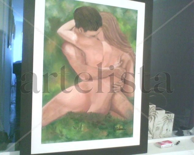 Pasión" Oil Canvas Nude Paintings