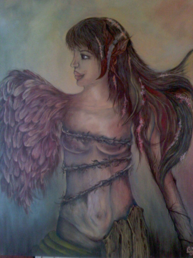 mujer enredada