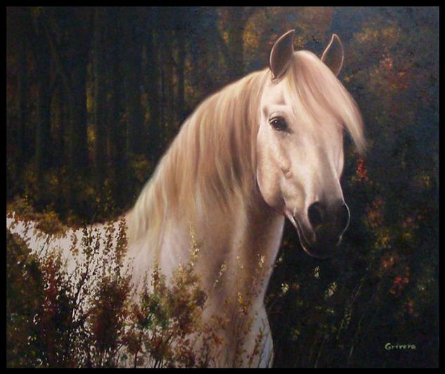 Mi Caballo Oil Canvas Landscaping