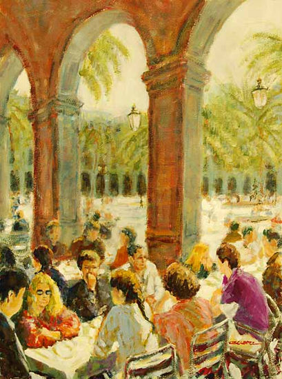 plaça reial I Acrylic Paper Others