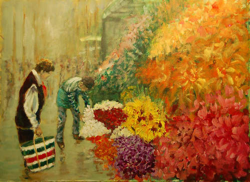 rambla de les flors Acrylic Paper Others