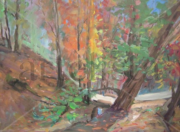 En el Bosque Oil Canvas Landscaping