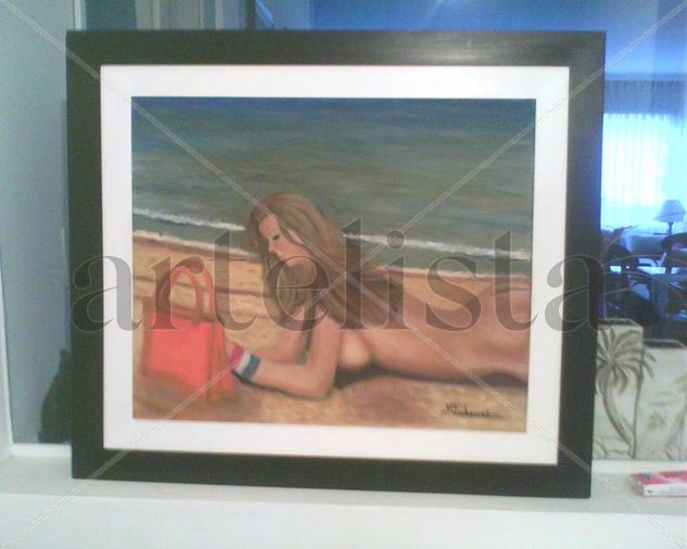 "Soledad" Oil Canvas Nude Paintings