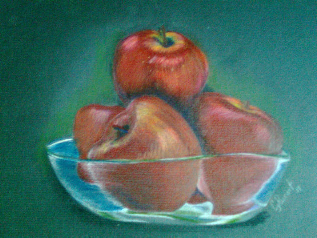 Manzanas Pencil (coloured) Card Still Life Paintings