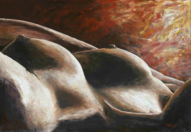 el pecho Oil Canvas Nude Paintings