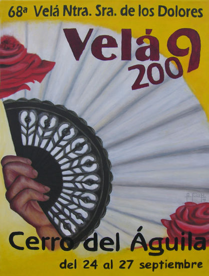 Cartel Vela Cerro Aguila 2009 Oil Canvas Landscaping