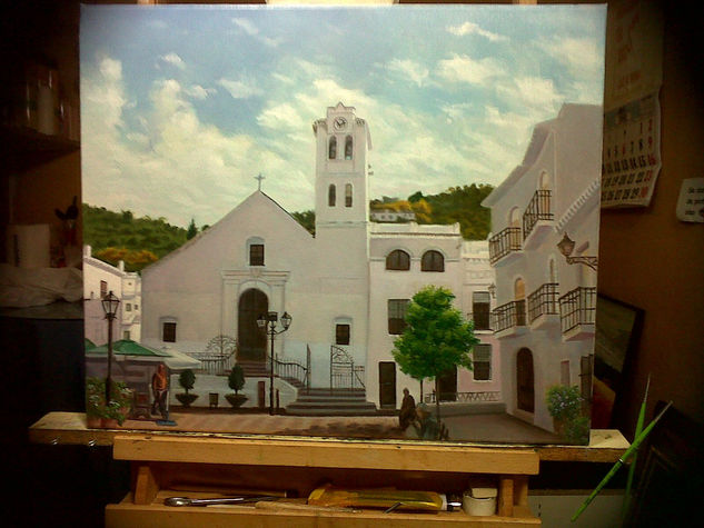 iglesia 2 Oil Canvas Landscaping