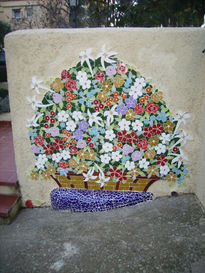 Macetón de flores