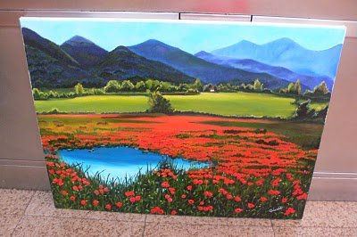 CAMPO DE AMAPOLAS Oil Canvas Landscaping