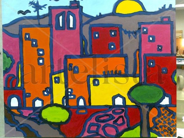 COLORIDO ATARDECER Acrylic Canvas Landscaping