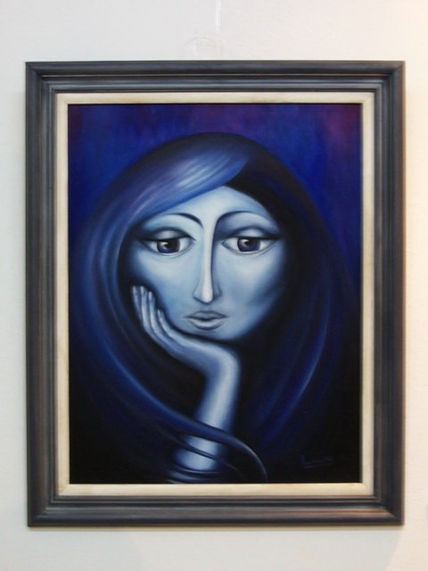 Mujer azul