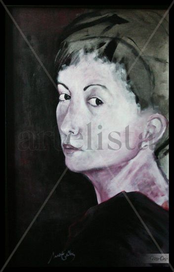 retrato Acrylic Canvas Portrait