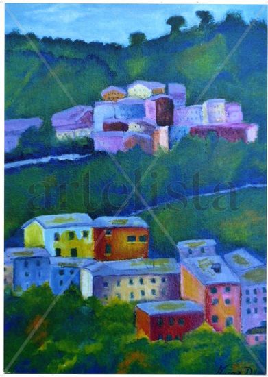 Levanto, Italia Acrylic Canvas Landscaping